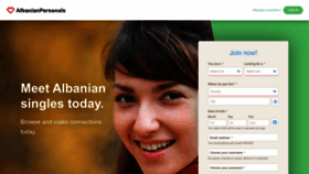 What Albanianpersonals.com website looked like in 2023 (This year)