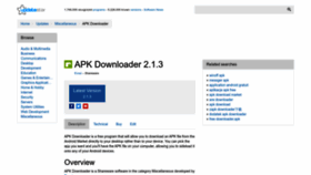 What Apk-downloader.updatestar.com website looked like in 2023 (This year)