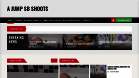 What Ajumpsbshoots.com website looked like in 2023 (This year)