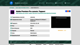 What Adobe_premier_pro.windows-torrent.com website looked like in 2023 (This year)