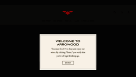 What Arrowoodwinery.com website looked like in 2023 (This year)