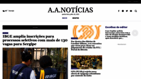 What Aracajuagoranoticias.com.br website looked like in 2023 (This year)
