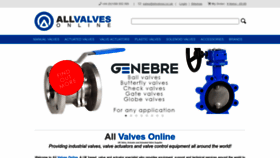 What Allvalves.co.uk website looked like in 2023 (This year)