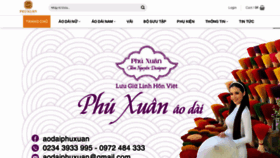 What Aodaiphuxuan.com website looked like in 2023 (This year)