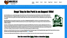 What Animalrescueinc.org website looked like in 2023 (This year)