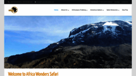 What Africawonderssafari.com website looked like in 2023 (This year)