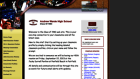 What Andrewwardeclassof1983.com website looked like in 2023 (This year)