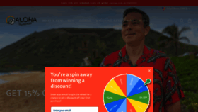 What Alohafunwear.com website looked like in 2023 (This year)