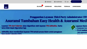 What Axa.co.id website looked like in 2023 (3 years ago)
