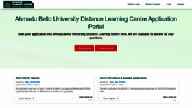 What Apply.abudlc.edu.ng website looked like in 2023 (This year)