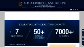 What Alphagroup.edu website looked like in 2023 (This year)