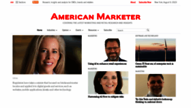What Americanmarketer.com website looked like in 2023 (This year)