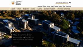 What Anu.edu.au website looked like in 2023 (This year)