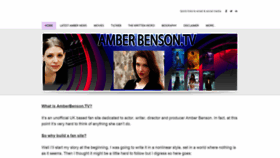 What Amberbenson.tv website looked like in 2023 (1 year ago)