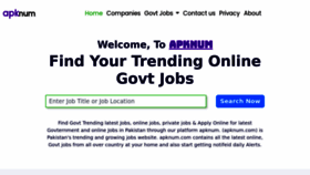 What Apknum.com website looked like in 2023 (This year)