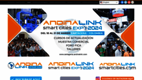 What Andinalink.com website looked like in 2023 (This year)