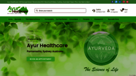 What Ayurhealthcare.com.au website looked like in 2023 (This year)