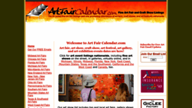 What Artfaircalendar.com website looked like in 2023 (This year)