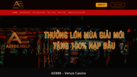 What Ae888.help website looked like in 2023 (This year)
