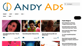 What Andy.web.id website looked like in 2023 (This year)