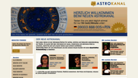 What Astrokanal.de website looked like in 2023 (This year)