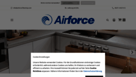 What Airforce-filtershop.com website looked like in 2023 (This year)