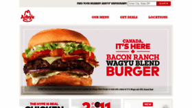 What Arbys.ca website looked like in 2023 (This year)