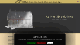 What Adhoc3d.com website looked like in 2023 (This year)