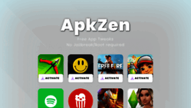 What Apkzen.com website looked like in 2023 (This year)