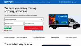 What Anyvan.com website looked like in 2023 (This year)