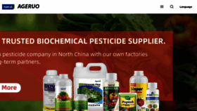 What Ageruopesticide.com website looked like in 2023 (This year)