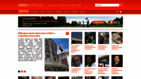 What Angonoticias.com website looked like in 2023 (This year)