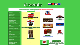 What Allseasoning.com website looked like in 2023 (This year)