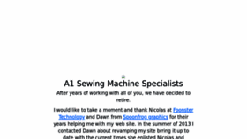 What A1sewingmachine.com website looked like in 2023 (This year)