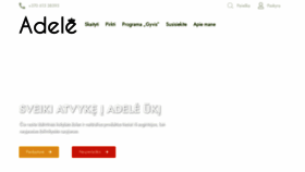 What Adele.lt website looked like in 2023 (This year)