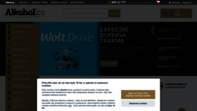 What Alko-napoje.cz website looked like in 2023 (This year)