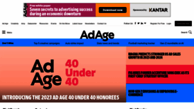 What Adage.com website looked like in 2023 (This year)