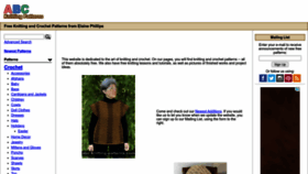 What Abc-knitting-patterns.com website looked like in 2023 (This year)
