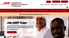 What Anfponline.org website looked like in 2023 (1 year ago)