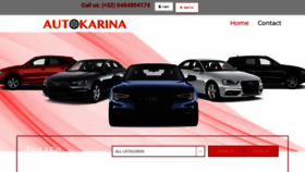 What Autokarina.be website looked like in 2023 (This year)