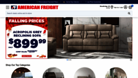 What Americanfreight.us website looked like in 2023 (This year)