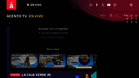 What Acentotv.do website looked like in 2023 (This year)
