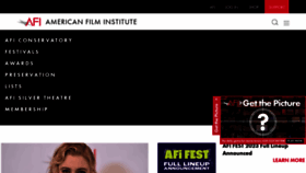 What Afi.com website looked like in 2023 (This year)