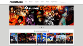What Animeblazin.com website looked like in 2023 (This year)