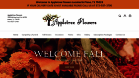 What Appletreeflowers.net website looked like in 2023 (This year)