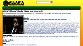 What Allahayaklasmayolunda.com website looked like in 2023 (This year)