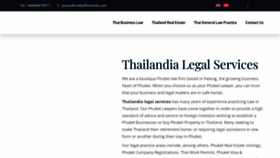What Attorneyinphuket.com website looked like in 2023 (This year)