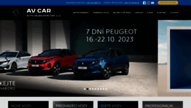 What Avcar.cz website looked like in 2023 (This year)