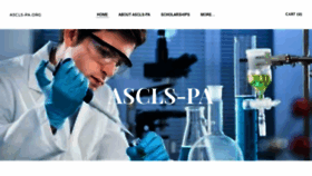 What Ascls-pa.org website looked like in 2023 (This year)