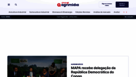What Agrimidia.com.br website looked like in 2023 (This year)